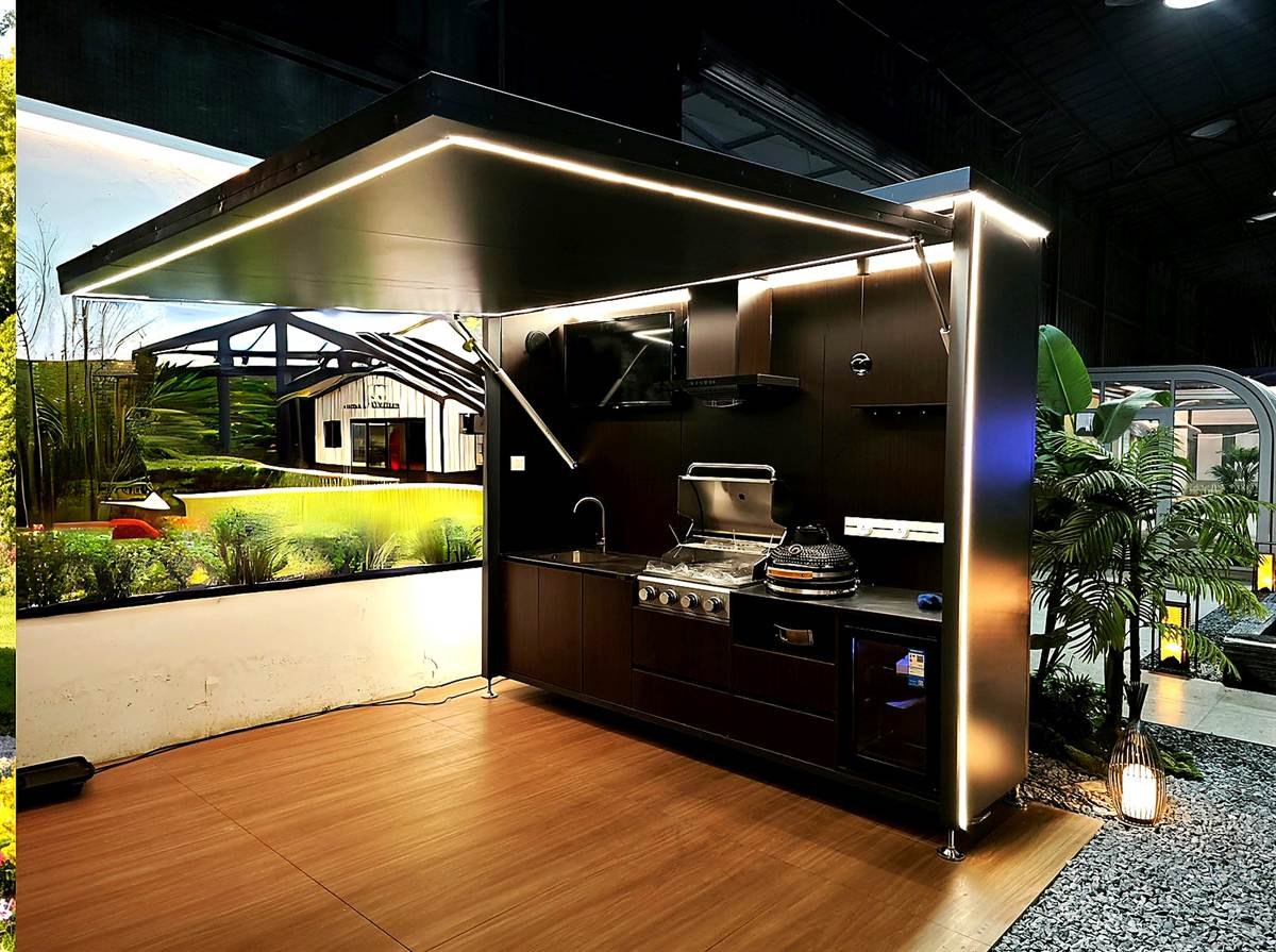Outdoor kitchen module